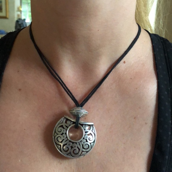 Brighton tribal dimensional circle cord necklace - Picture 5 of 11